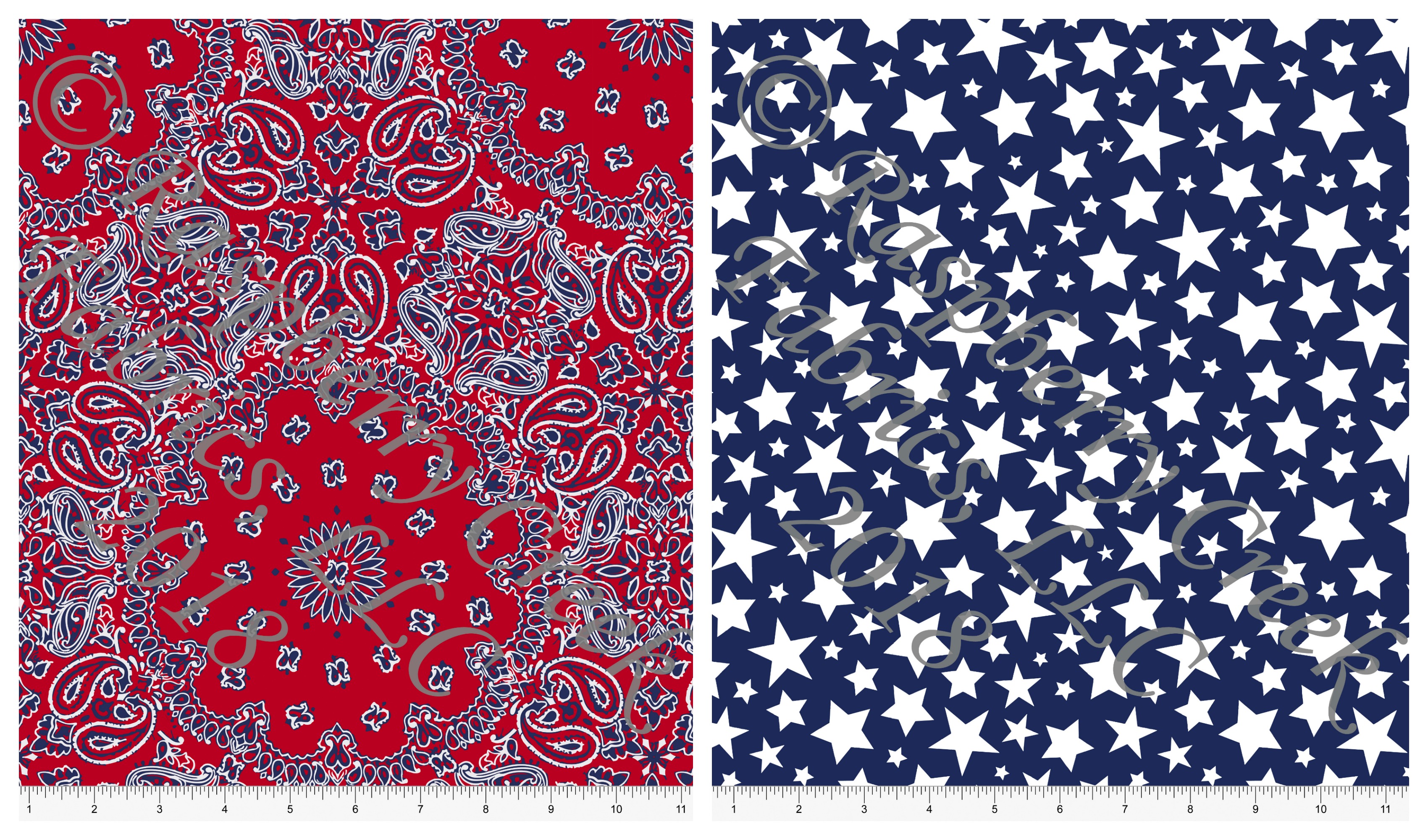 patriotic rayon collage
